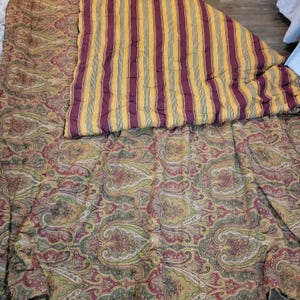 vintage Waverly Home Swept Away édredon cachemire grand lit/grand lit 110 x 96 po.
