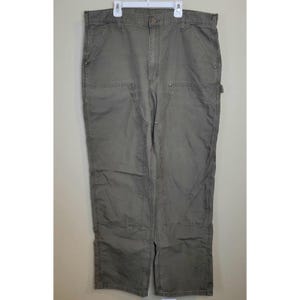 Y2K Carhartt B195 LBR Dungaree Fit Carpenter Double Front Men's Pants VTG 38x34 image 1