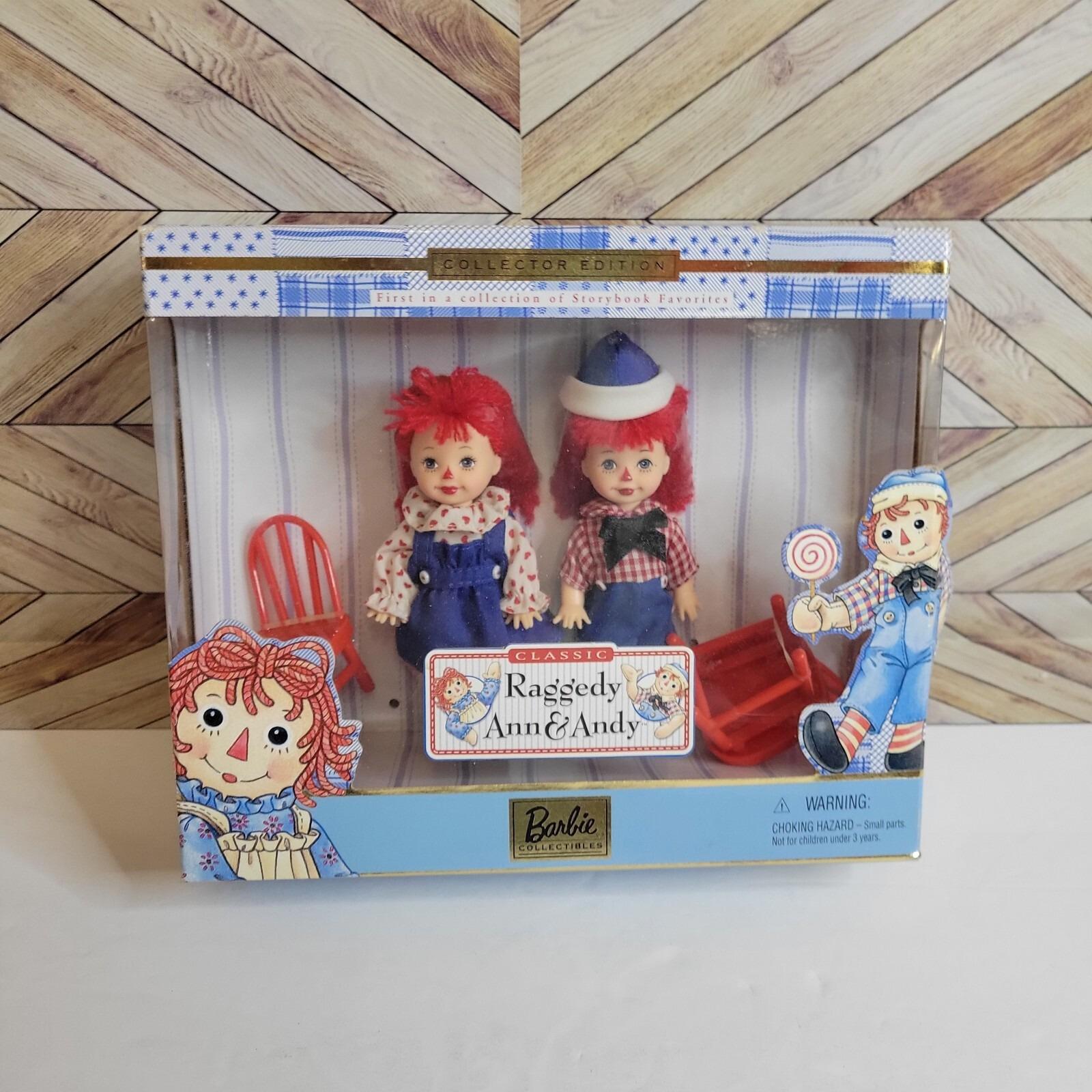 VTG 1999 Mattel Collector Edition Classic Raggedy Ann & Andy