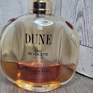 Dune by Dior 50 ml 1.7 oz Vintage Eau de Toilette Spray Made in France 45% Full