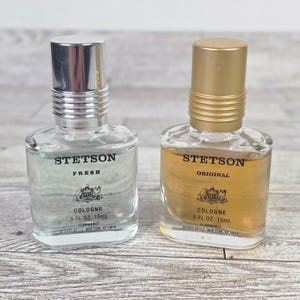 Lot 2 VTG Coty Stetson Fresh and Stetson Original scents Men cologne 0.5oz NWOB image 1