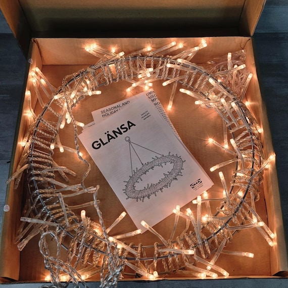 VTG Ikea Glansa Weihnachten Hängeleuchten Kranz 300.775.16 16