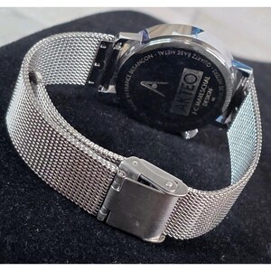 Akteo J.C Mareschal Stainless Steel Watch Dentist France - NEED NEW Battery VTG image 5