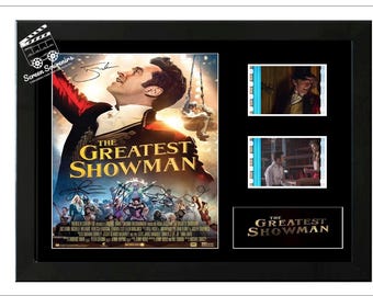 Elenco original de la película "El Gran Showman", firmado por Cell Display. Increíble pieza de colección. Con certificado de autenticidad.