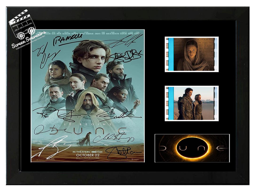 Dune Original Sci-fi Film Cell Display Cast Signed Amazing