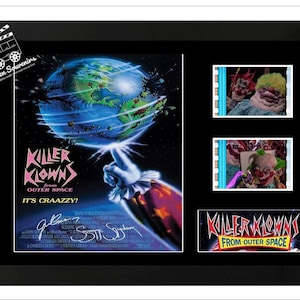 Killer Klowns from Outer Space Original Film Cell Display Cast Signed Amazing collectable. With COA