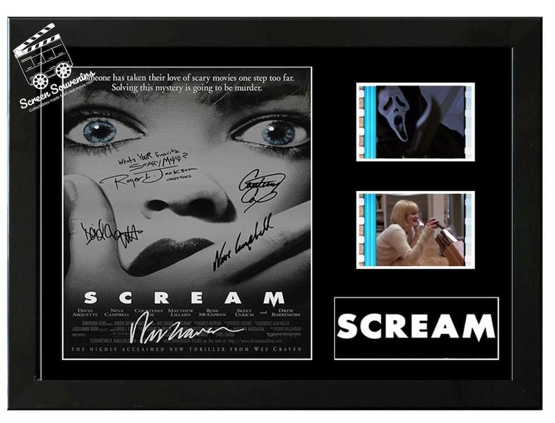 Scream Display Case Scream Film Cell Display Amazing Cast Signed Collectable. With COA - Etsy