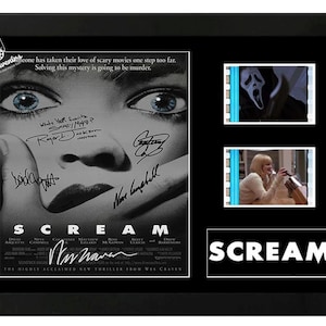 Scream Film Cell Display Amazing Cast Signed Collectable. With COA