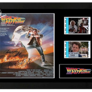 Back to the Future film cell display Amazing Cast Signed collectable. With COA