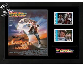 Back to the Future film cell display Amazing Cast Signed collectable. With COA