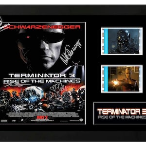 Terminator 3 Rise of the Machines Original film cell display cast signed Amazing collectable. With COA