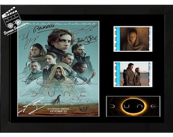 Dune Original Sci-Fi film cell display cast signed Amazing collectable. With COA