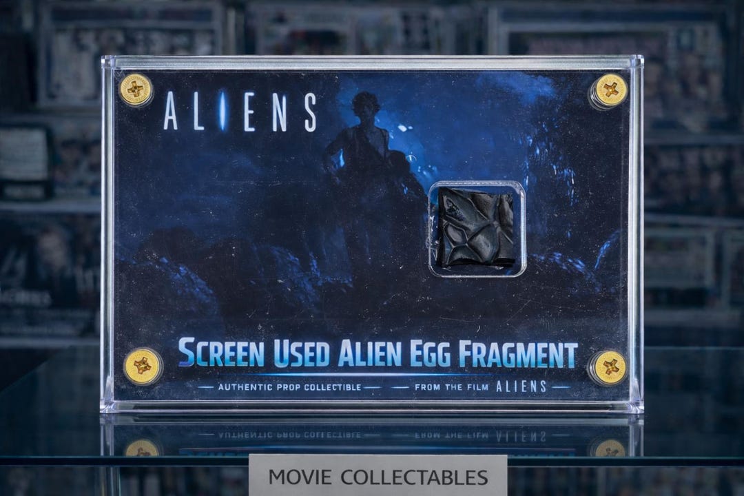 Screen-used Alien Egg Fragment – Aliens Movie Prop Relic Display ...