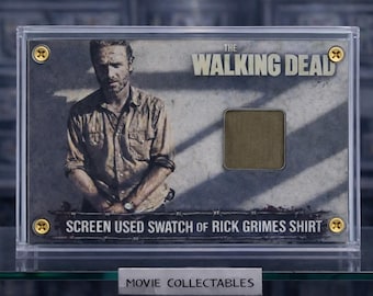 The Walking Dead Rick Grimes shirt staaldisplay – scherm gebruikte stijl prop – tv-memorabilia verzamelobject – handgemaakt acryl met certificaat van echtscheiding