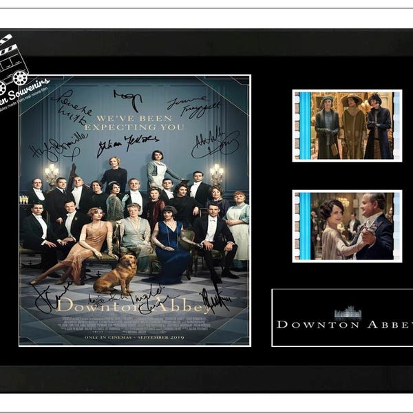 Downton Abbey: La Gran Final. Exhibición de la película original. Increíble pieza de colección firmada. Con certificado de autenticidad S1.