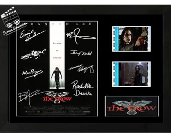 The Crow Brandon Lee Show Original film cell display Amazing Cast Signed collectable. With COA