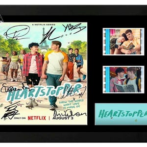 HeartStopper series Original film cell display cast signed Amazing collectable. With COA