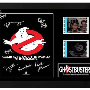 Ghostbusters Original film cell display cast signed Amazing collectable. With COA