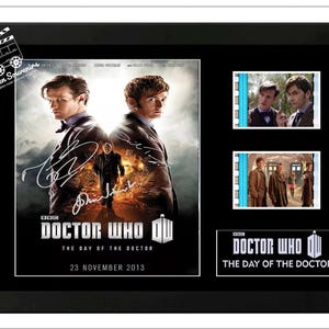 Dr Who  The Day of the Doctor Original Film Cell Display Cast Signed Amazing collectable. With COA