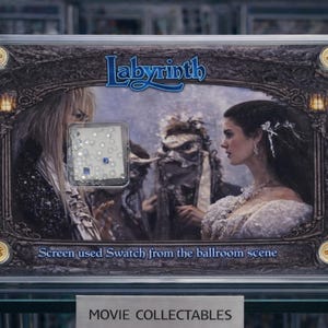 Entre na magia – Amostra de tecido usada nas filmagens de Labirinto (com certificado de autenticidade).