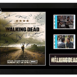 Espositore originale del film The Walking Dead, autografato. Un fantastico oggetto da collezione con certificato di autenticità.