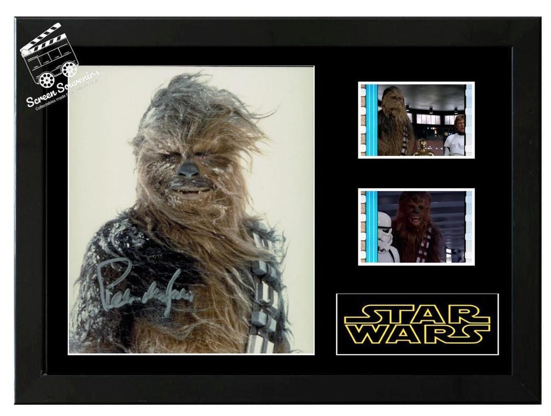 チューバッカ スターウォーズ フィルムセルディスプレイ サイン入り