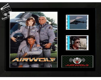 AIRWOLF Original film cell display Amazing collectable. With COA