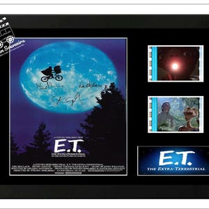 E.T. the Extra-Terrestrial Original Film Cell Display Amazing Signed Collectable. With COA
