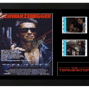 The Terminator Original Sci-Fi film cell display signed Amazing collectable. With COA
