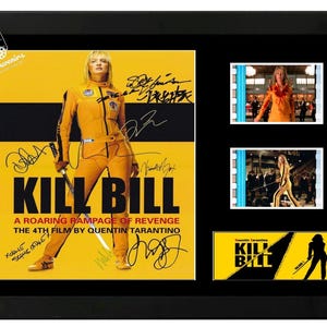 Kill Bill Original film cell display cast signed Amazing collectable. With COA