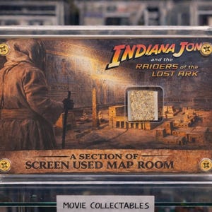 Screen-Used Map Room Fragment – Indiana Jones Raiders Lost Ark Prop Display