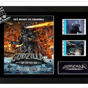 Godzilla 2000 Film Cell Display Amazing Cast Sammlerstück. Mit Echtheitszertifikat