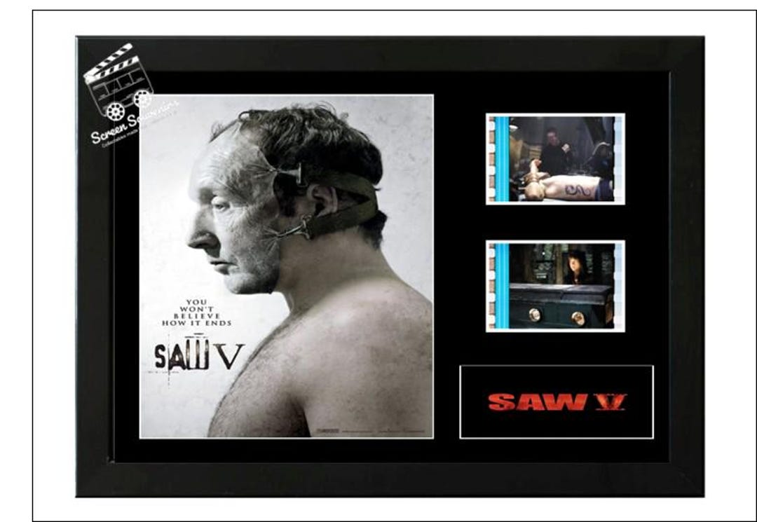 Saw Display Saw V Film Cell Display, Authentic 35mm Movie Collectible (5x7 Inch ...