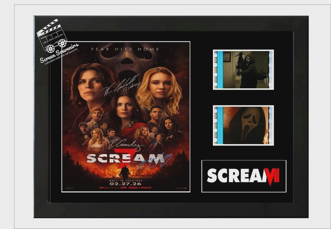 Scream Display Case Scream 7 Film Cell Display Amazing Cast Signed Collectable. With COA - Etsy