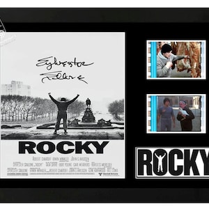 Rocky Boxing Film Cell Display Amazing Signed Collectable. With COA