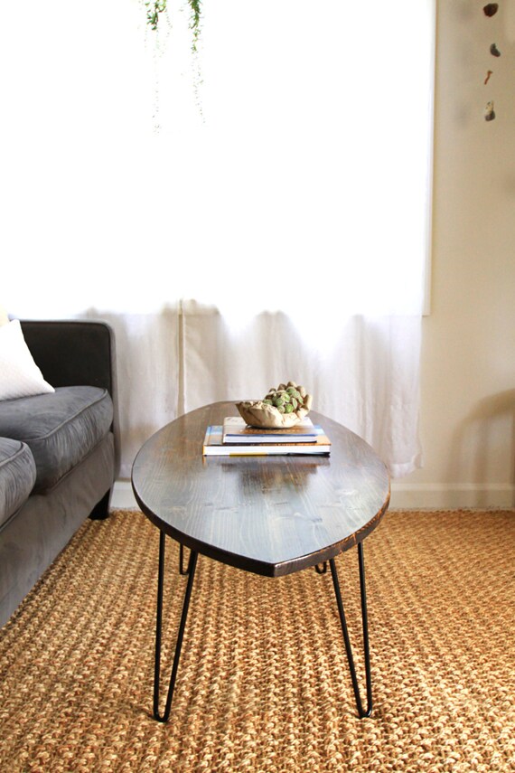 Diamond Tail Surfboard Coffee Table // Hairpin Legs