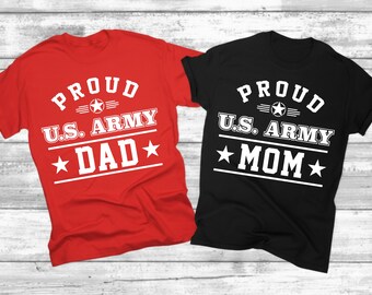 Proud US Army Mom Dad SVG PNG, Military Family Bundle