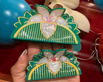 Large Magnolia Flower Princess Claw Clip 4.5”