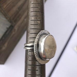 Mia-Fossilized Sand Dollar Statement Ring image 5