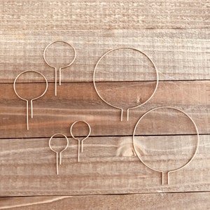 Stark large open threader hoops-modern minimalist earrings image 8
