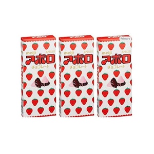 MEIJI Apollo Erdbeer Vollmilchschokolade