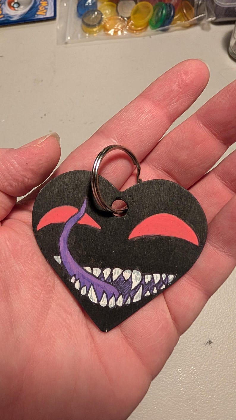Hand Painted Keychains Kpop Demon Hunters, Monster Lover, Ghibli Soot ...