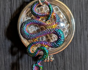 Python Necklace w/genuine Ball Python Shed