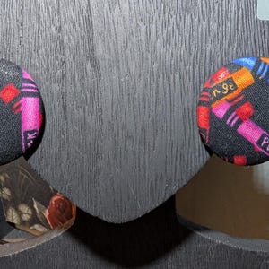 Big Button Earrings