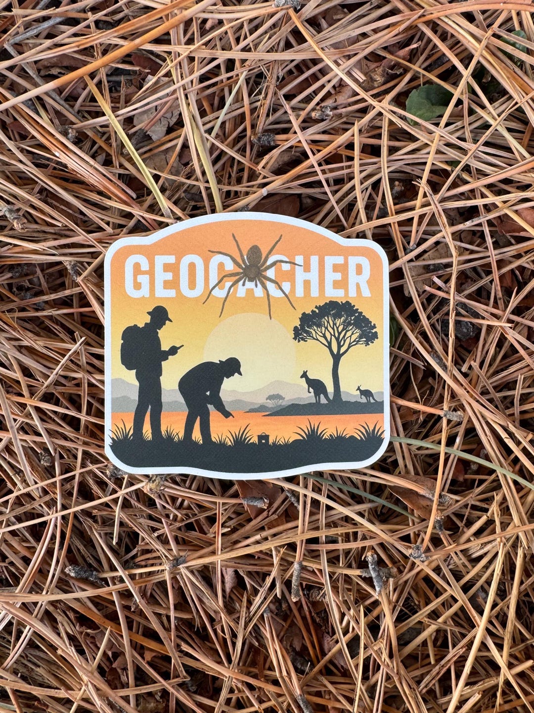 2- Pack Australian Landscape Geocaching Vinyl Sticker Badges (2 Pack ...