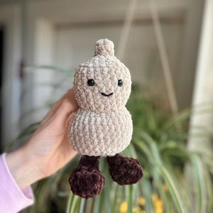 Amigurumi~peanut~Plushy~Crocheted~Handmade~Unique~Decor~Kids toy