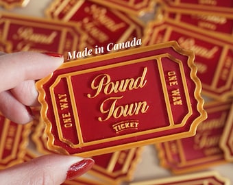 Valentine Gift for Him Valentines Day Gift Pound Town Ticket Boyfriend Gags Gift Men 3D Printed Stocking Stuffers Gift for Husband Birthday