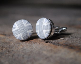 Shades Of Grey Union Jack Cufflinks