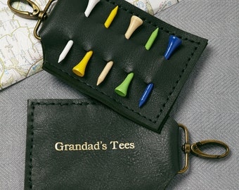 Forest Green Golf Tee Holder- Gifts For Golfers, Perfect Father’s Day present.