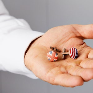 Stars and Stripes, American Flag Cufflinks image 3